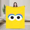 Super Warm Blanket Airplane Travel Cartoon Bedding Throws S-Sesames Streets Flannel Bedspread For Couch Bed Sofa Bed Cover