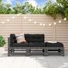 VidaXL Garden Lounge Set with Cushions 3 Pcs, Sofa with Backrest and Armrest, Furniture Set with Coffee Table Patio 3186034