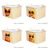 Canvas Cloth Collapsible Storage Basket For Dormitory Clothes And Toy Organization