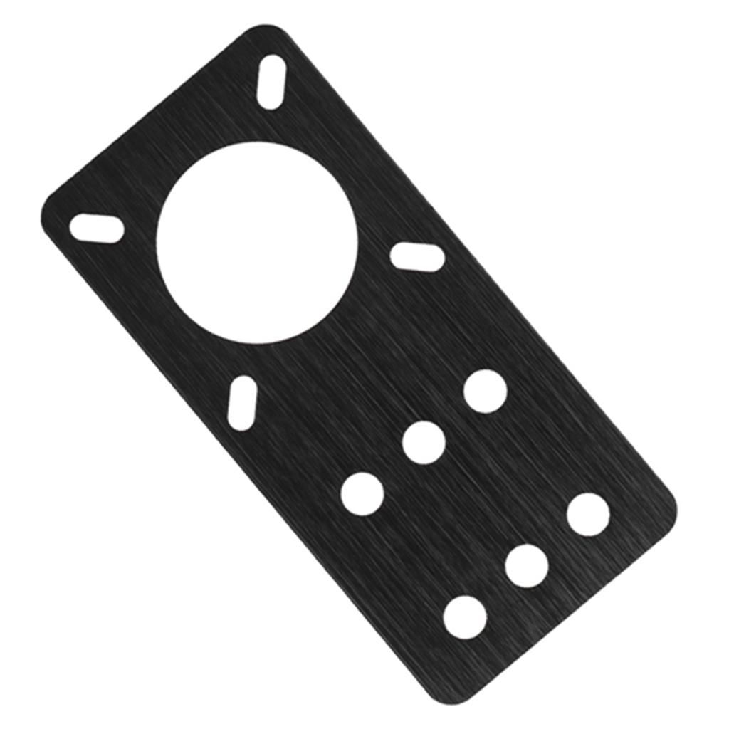 NEMA 17 Anodized Aluminum Stepper Motor Mounting Plate 3D Printer Accessories(Black)