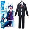 Blue Okumura Exorcist Rin School Uniform Costume Outfit Cosplay Coat Animation