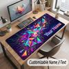 City Cyberpunk Theme Customized Mouse Pad Personalized Print Name Text Desk Mat For Home Office Table Decor