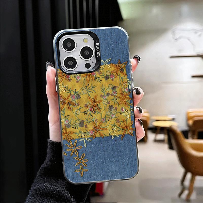 

Ретро Джинсовый Рисунок Ударопрочный Чехол для Телефона для iPhone 17 Air 16 16E 15 Pro Max 14 Plus 13 Mini 12 Задняя Крышка Противоударный Fundas iPhone 12 Pro Max