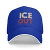 Ice Out Vintage Style Casual Baseball Cap Spring Trucker Hat Hiking Fishing Hip Hop Hats Men Adult Fitted Retro Baseball Caps