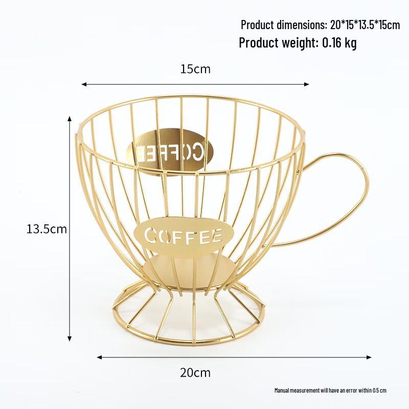 Qinkai Nordic Style Creative Metal Fruit Storage Basket