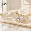Elegant Butterfly Brooch Scarf Ring, Exquisite Clip, Buckle Durable Ring Stylish Pin for Scarves Shawls Fashion Styling Clip