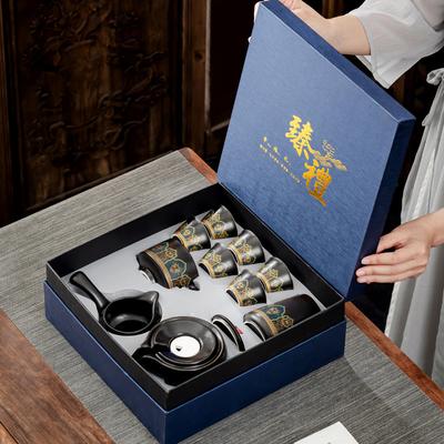 Lazy Automatic Tea Set Home Retro Stone Grinding Teapot Living Room Office