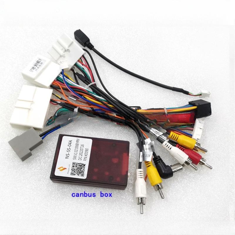 Car Radio Canbus Box Decoder NS-SS-04A For All Nissan Radio Car 2 Din Android (High Version) Wiring Harness Power Cable