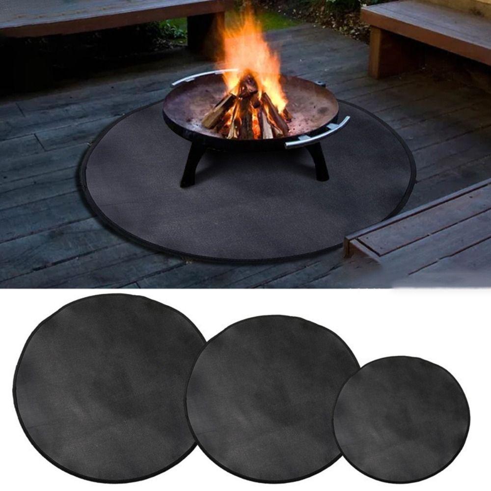 Hitzebeständige Kamin-/Feuerstelle-Matte Ölbeständige Flammhemmende Matte Camping-Feuerfestes Tuch BBQ-Grill