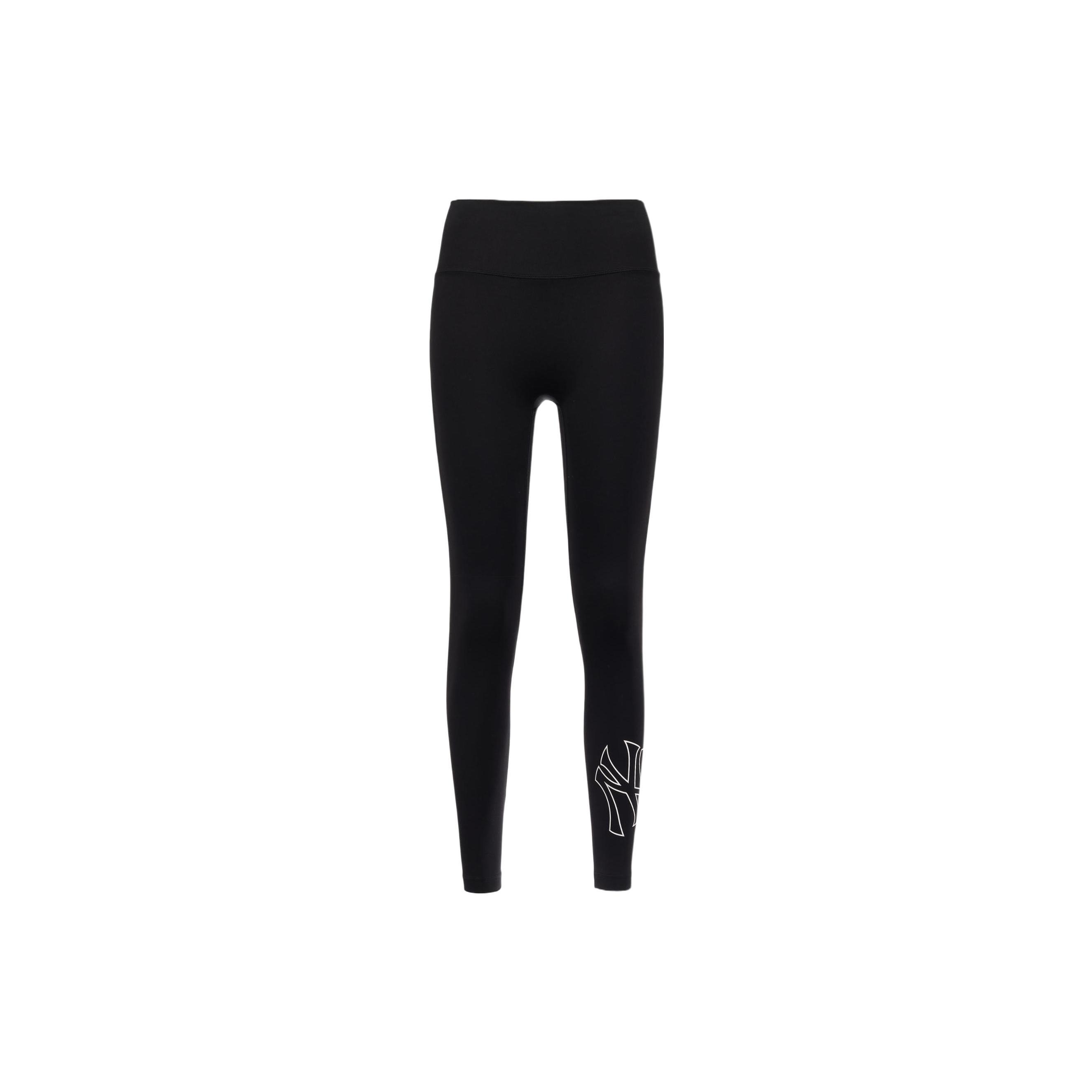 

New MLB Base Logo Leggings Women s Black 3FLGB012N-50BKS S