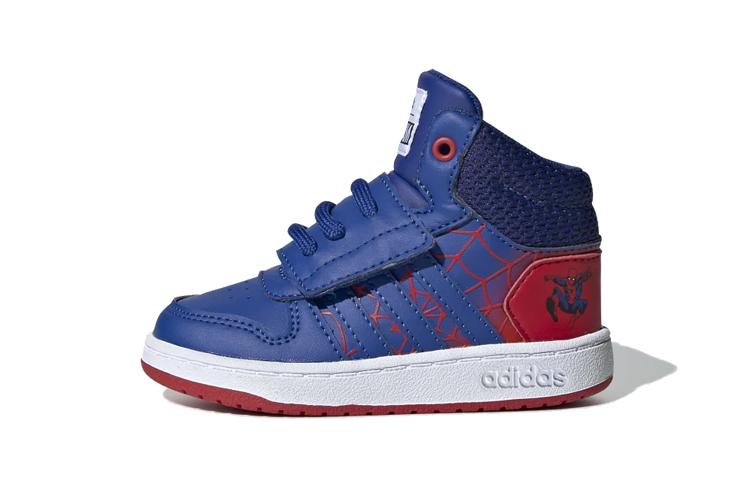 

Adidas Neo Hoops Mid 2.0 Slip Resistant, Abrasion Resistant, Lightweight Mid top Toddler Shoes Blue Red EG7902 25