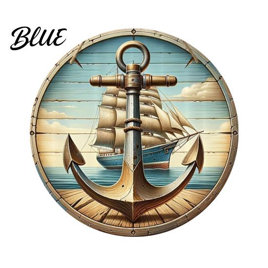 Nautical Wall Art Decorative Hanging Sign Lightweight Wooden Sign with Marine Elements