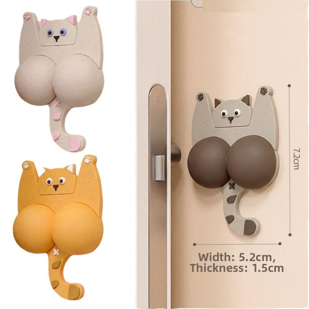 Soft Cushioning Anti-Collision Pad Self Adhesive Cat Door Bumper New Door Stopper Pad Home Safety