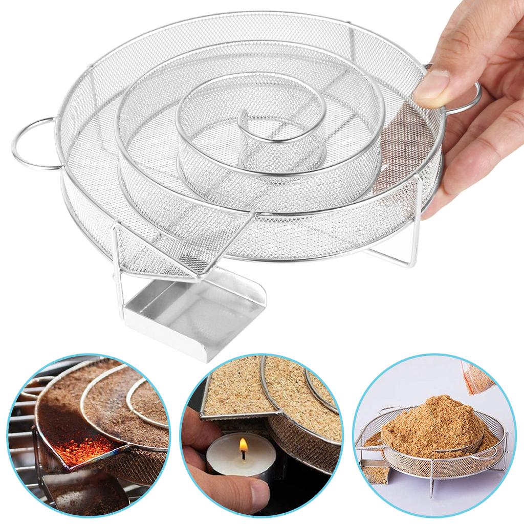Générateur de Fumée Froide Pour Barbecue Grill Ou Fumoir Poussière de Bois Fumage Chaud et Froid Saumon Viande Brûleur Cuisson Acier Inoxydable Outils Barbecue