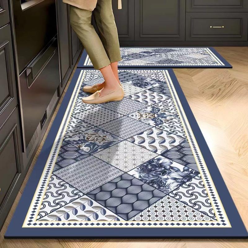 

Сучасні Ретро Легка Розкіш Преміальне Відчуття Килимки Нековзкі Міцні Вітальня Кухня Ванна Кімната Домашній Декор 40*60cm