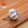 KAK 40mm Hand-painted Ceramic Drawer Knobs Porcelain Pumpkin Cabinet Knobs Cupboard Handles with Base for Kids Furniture Handle