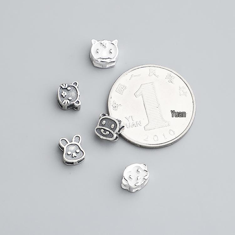 Sterling Silver Zodiac Spacer Beads & Braided Bracelet DIY Kit - S925