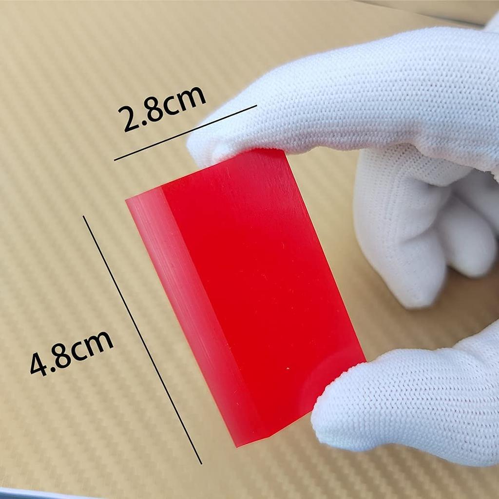 Vitzee® 4pcs Super Mini Rubber Squeegee Set Car Instrument Film Film Glue PPF Wrapping