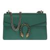 Dionysus Tiger Head Buckle Chain Leather Shoulder Bag Women Shoulder Bag Emerald-Green 400249-CAOGX-3120