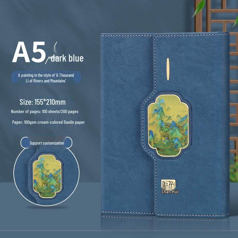 Custom Retro Laptop Gift Set with Notebook and Logo