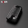 Abs Carbon Fiber Car Key Case Cover Fob For Vw Volkswagen Golf 7 Mk7 Tiguan Mk2 For Seat Ateca Leon Fr 2 Ibiza For Skoda Octavia
