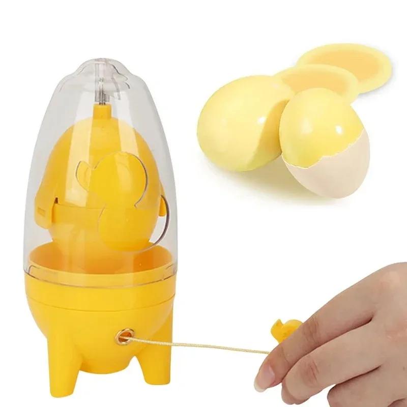 Manual Home Egg Puller Food Grade Silicone Hand Eggs Shaker Mixer Egg Mixing Tool for Hard Boiled Eggs for Kitchen