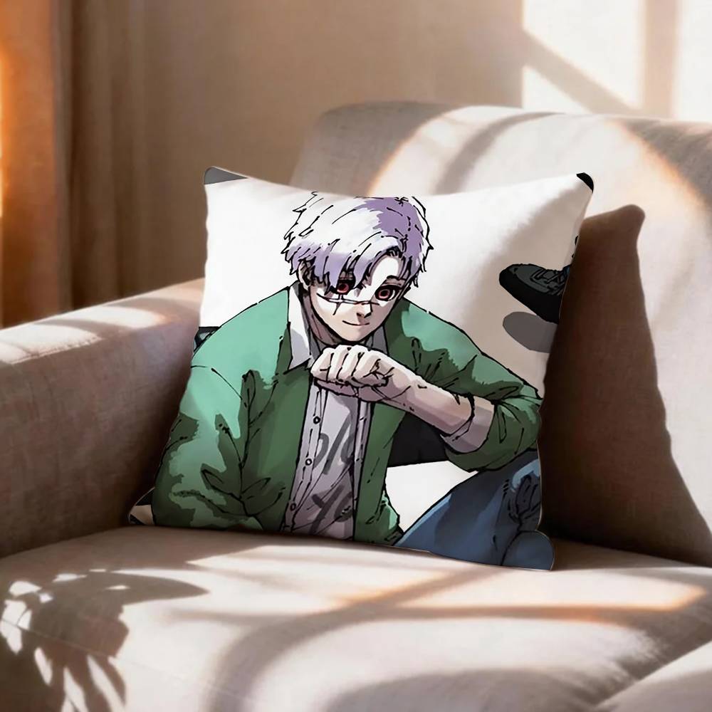 Blue Lock Manga Character Bunny Iglesias Pillow Case Pattern Printed Pillowcase For Living Room Sofa Cushion Cover