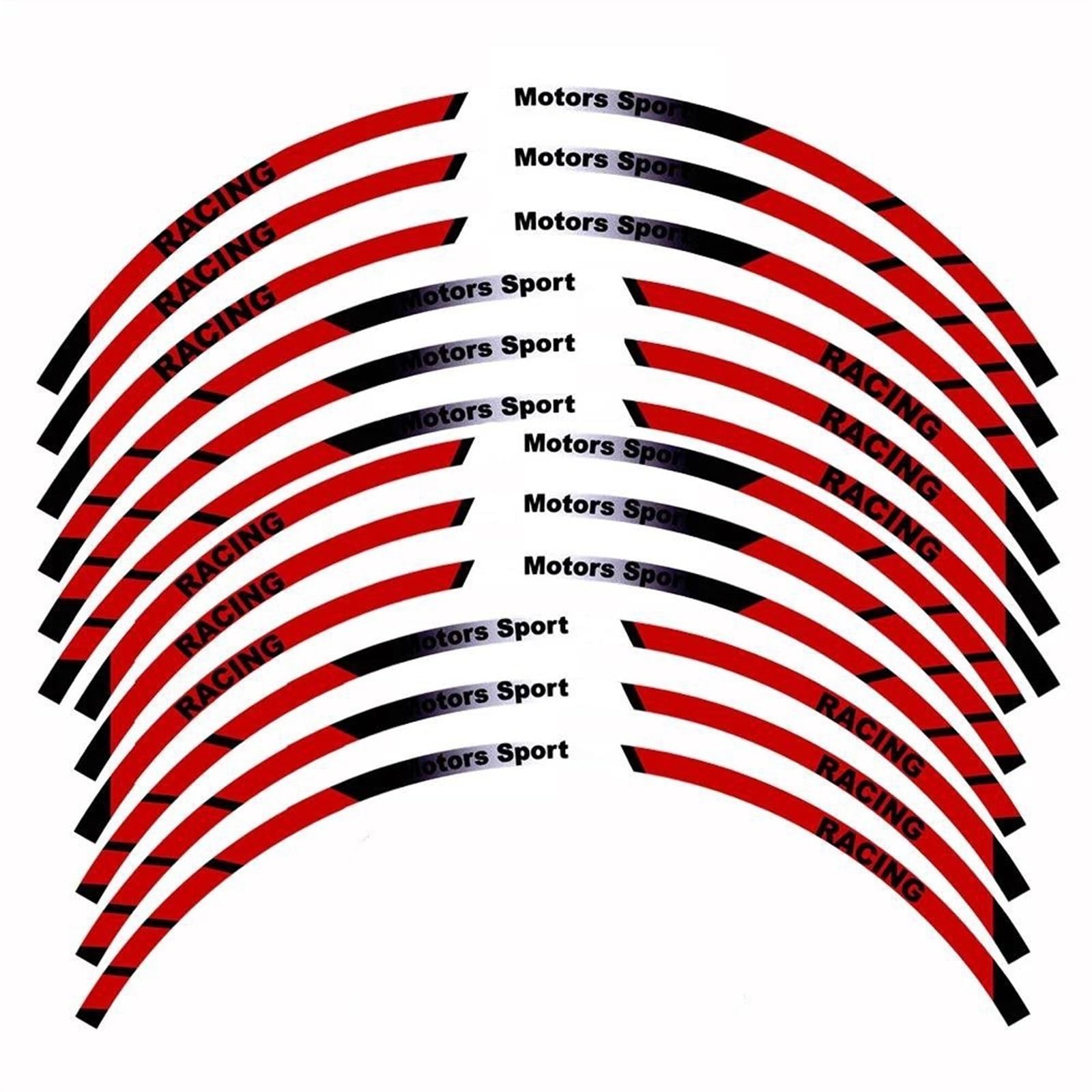 

Durable Sticker 14 13 Motorcycle Reflective Wheel Sticker Rim Stripe Tape Decal Accessory Fit One Size красный