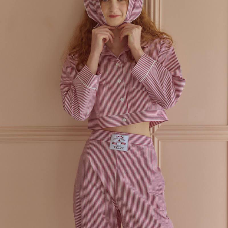 

BALCONY in SUITE [4641 BDFHB] Fancy Stripe Bandana (2 colors) Burgundy_M