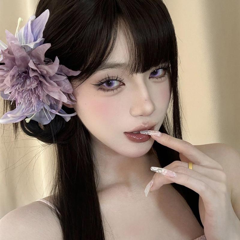 Lily Flower Hair Clip Plastic Flower Hair Claw For Women Girls Sweet Versatile Shark Clip Exquisite Hair Accessories