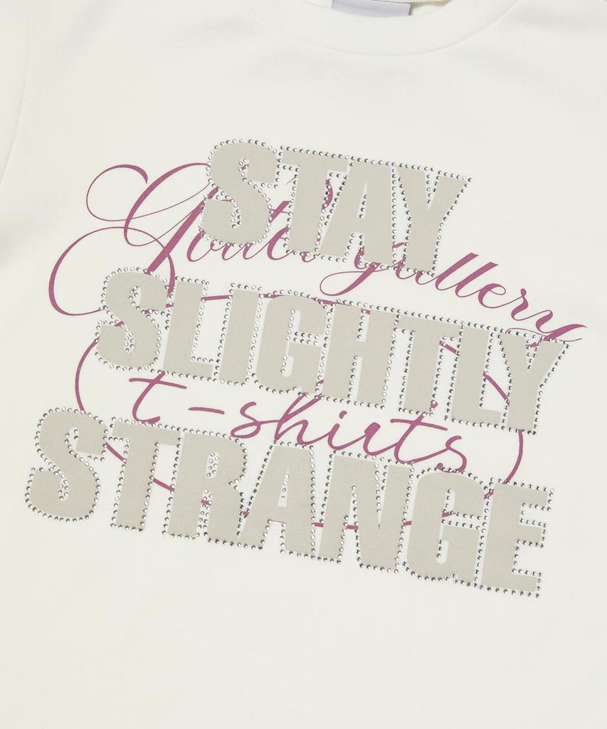 Garter Gallery 3S Script Crop T-Shirts_White