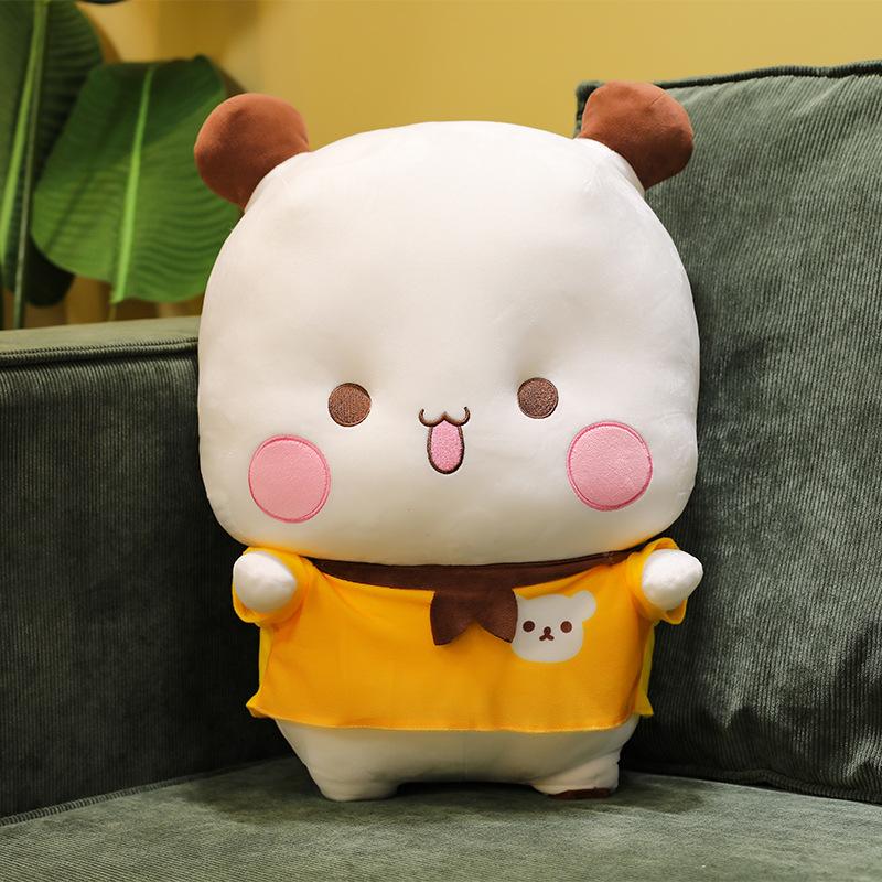 One or Two Panda Emoji Doll Two-dimensional Animation Peripheral Throw Pillow Plush Toy Cushion Doll Birthday