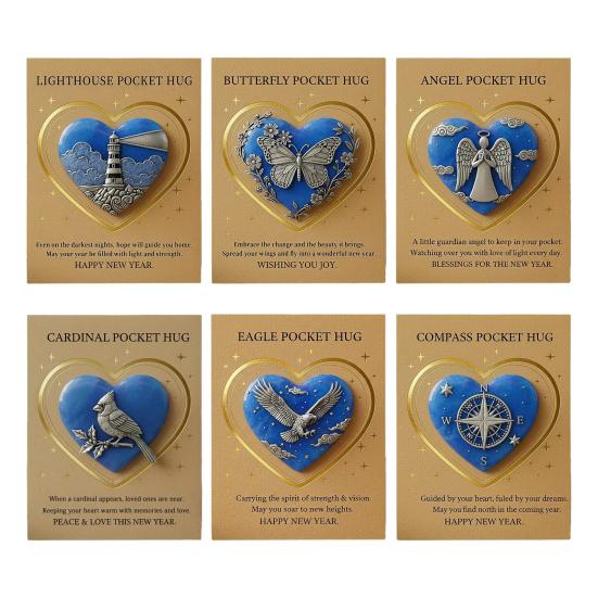 Pocket Hug Ornament Butterflies Pattern Acrylic Small Decorative Toy Table Decoration Holiday Party Decoration