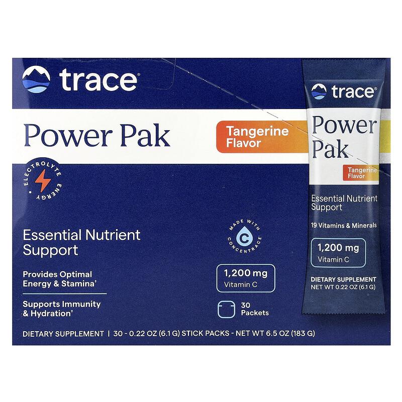 Power Pak, Tangerine, 30 Stick Packs, 0.22 oz (6.1 g) Each