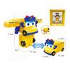 Mini GGBOND Gogo Bus Verwandlung Polizei/Feuerwehrmann Spielzeug Actionfiguren Verformung Krankenwagen Rutschspielzeug für Kinder Geschenk