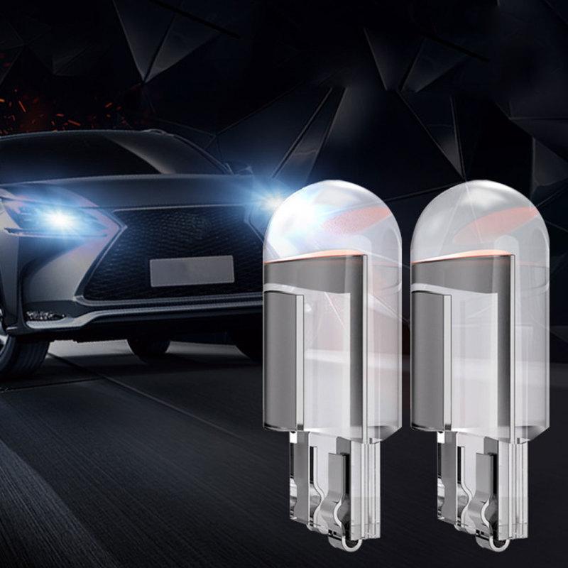 10pcs High Brightness Cob Glass Led Car Light Good Heat Dissipation Long Service Life T10 Width