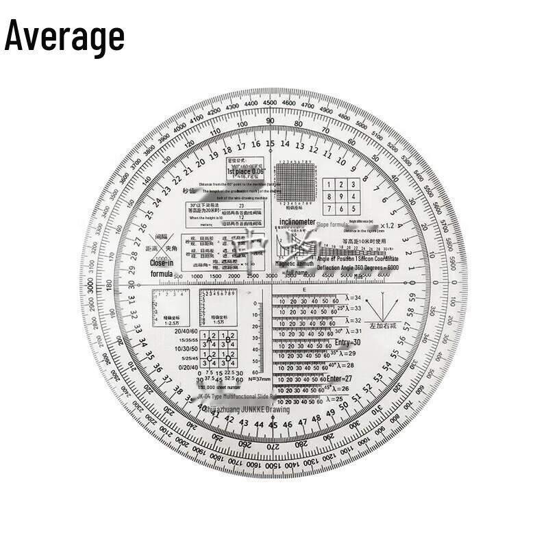 JK-04 Multi-functional Map Reading and Calculation Ruler