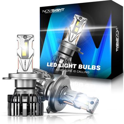 NOVSIGHT LED Scheinwerfer, H4 hi/lo 30.000 lm (15000 lm*2), Kompatibel mit 12 V Autos,