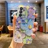 For Samsung Galaxy A03 A04s A11 A12 A51 A71 A13 4G 5G Case Soft Silicone Back Cover Oil Painting Flowers Phone Case