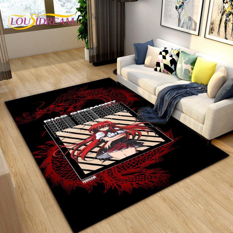 3D High School D×D Sexy Anime  Area Rug,Carpet Rug for Living Room Bedroom Sofa Doormat Decoration,kids Play Non-slip Floor Mat