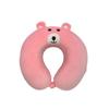 OEING Cute Pink Bear Memory Foam Travel Neck Pillow