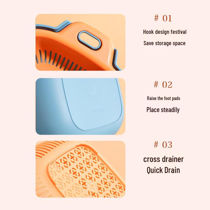 ZISIZ Double-Layer Drain Basket