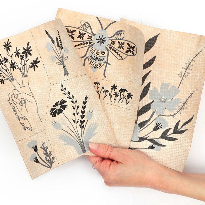 Kit de broderie sur vêtement nature