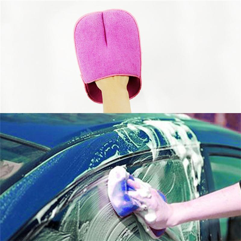 Car Wash Towel Magic Clay Bar Mitt Nano Microfiber Gloves Pad Auto Care Cleaning