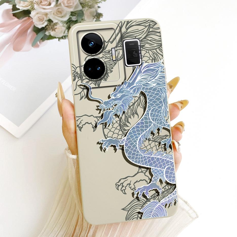 For Realme GT Neo 5 Case RealmeGT3 RMX3709 Cool Owl Dragon Painted Cover Soft Silicone Case For Realme GT 3 GT3 GTNeo5 240W Bags