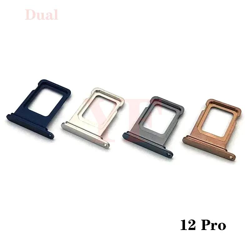 100pcs Sim Tray Holder For Iphone 6 6S 7 8 Plus X XS Max 11 12 Pro Mini SIM Card Tray Slot Holder Adapter Socket Repair Parts