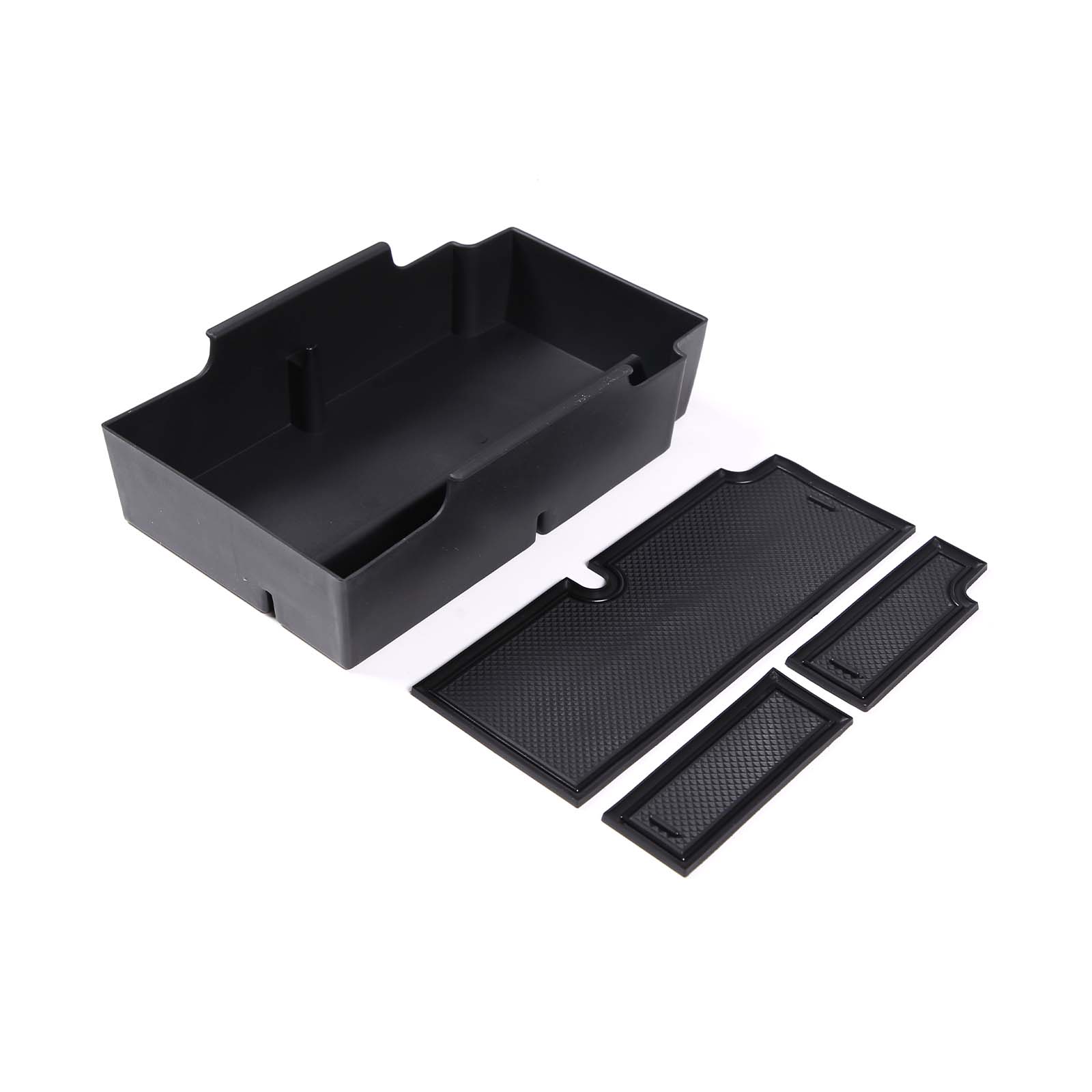 

For Subaru Crosstrek 2026 2026 ABS Car Central Armrest Storage Box Phone Card Holder Storage Box Tray Organizer Accessories чёрный