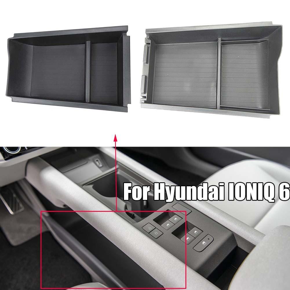 ABS Black Interior Armrest Console Central Storage Box For Hyundai IONIQ 6