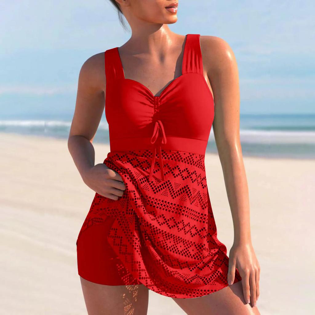 2024 Sexy Hollow Out Splicing Bikini Swimsuit Women Two Pieces Swimwear Brazilian Tankini Set Female Beachwear Bathing Suit S-4XL
