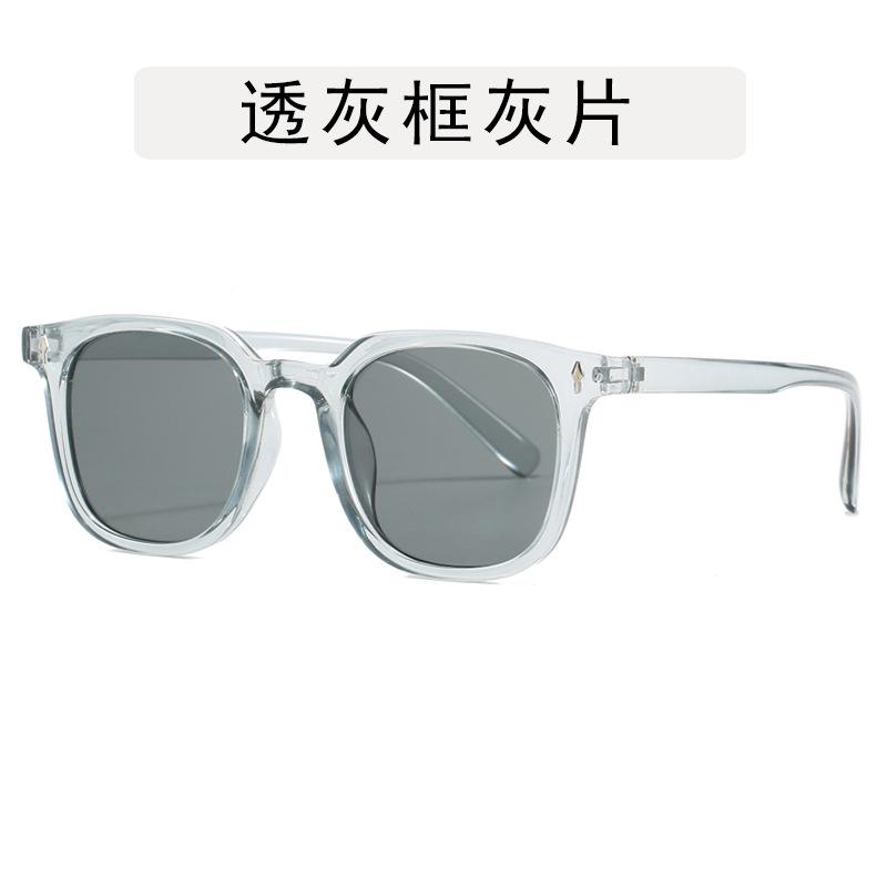 Korean Stylish Men's Glasses Square Shape Anti Blue Light Woman Glasses Frame Vintage Retro Style Man Glass